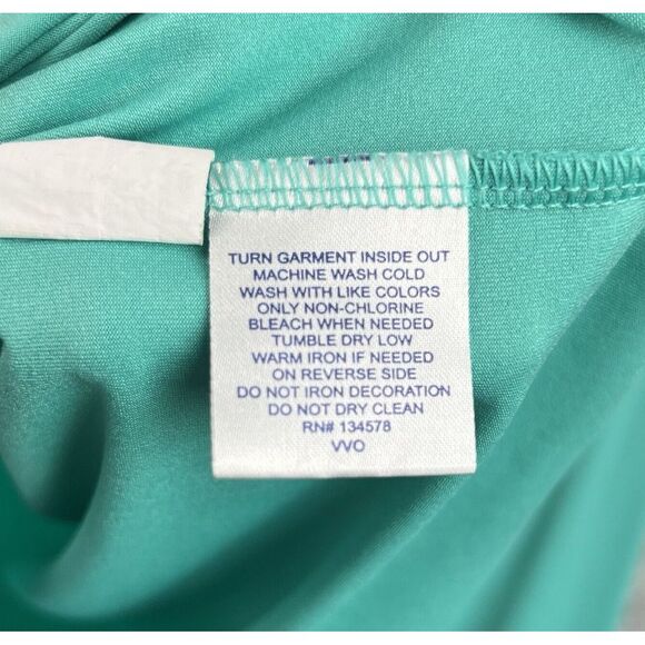 Vineyard Vines Performance Long Sleeve Hooded Shirt‎ Mens M Turquoise Casual - Picture 8 of 8